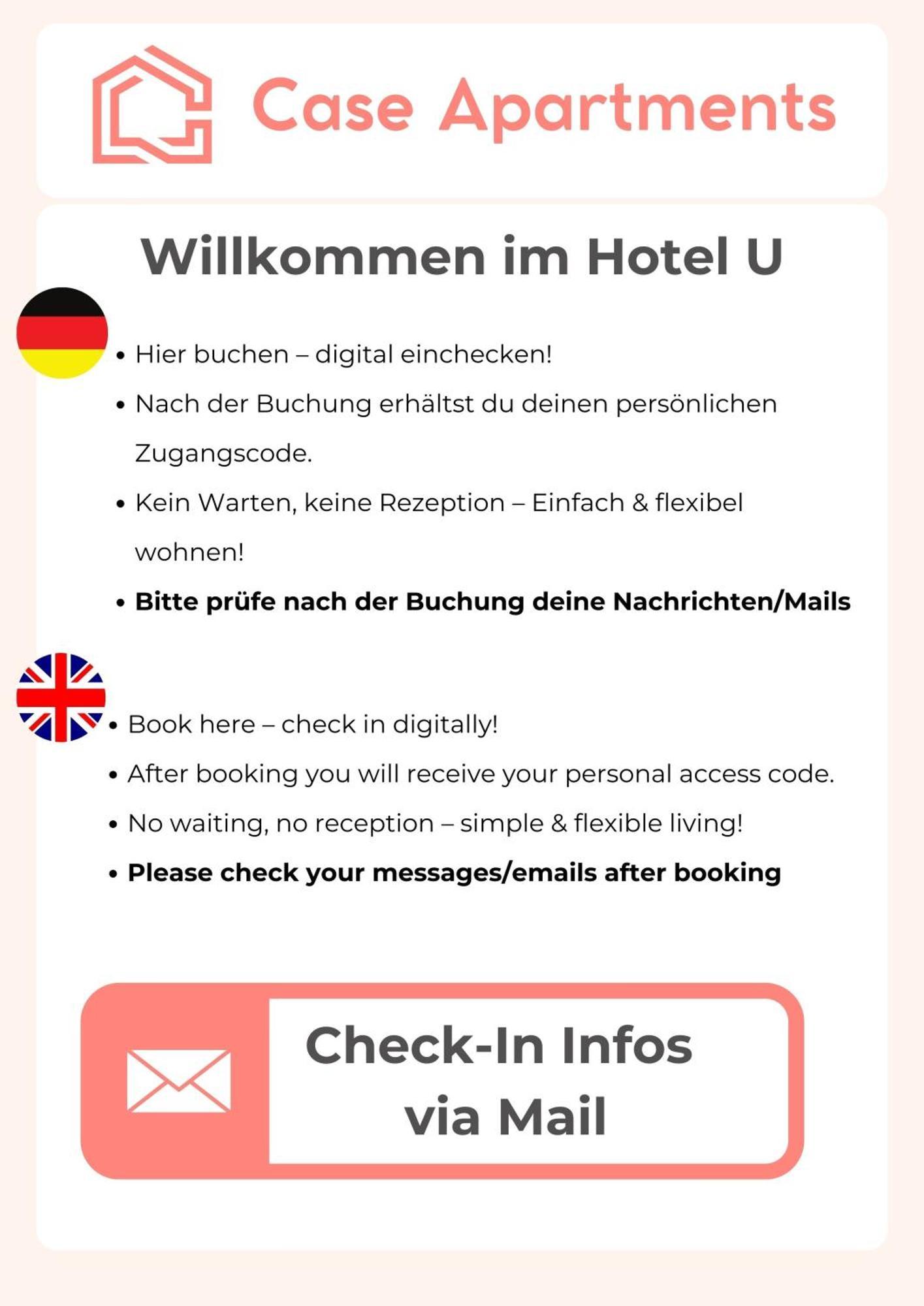 מולהיים אן דר רור Hotel U Muelheim Free Parking Highspeed Wifi מראה חיצוני תמונה